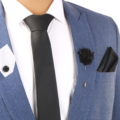 NEUROCLUB Metal Cufflink & Tie Pin Set(Black)