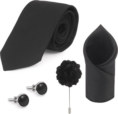 NEUROCLUB Silk Tie & Cufflink(Black)