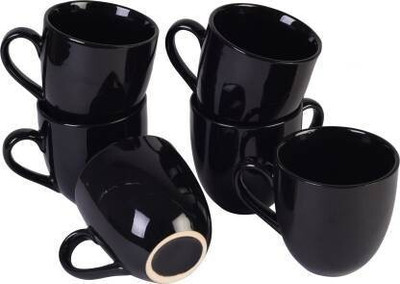 ritura collections Ceramic(Black, Cup Set)