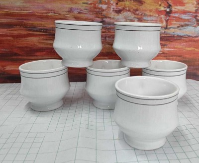 love unlimited PAV Fine Tableware Bone China Tea Cups Set of 6 | Coffees for Home Office Ceramic Coffee Mug(140 ml, Pack of 6)