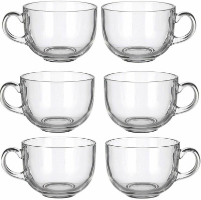 REVASTSKY Pack of 6 Glass(Clear, Cup Set)