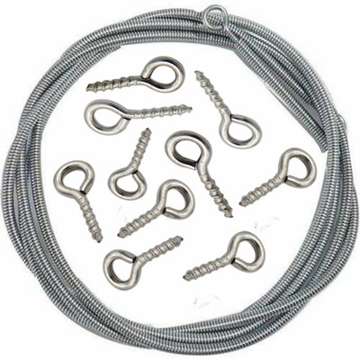 Loom Creations Silver Cord Pull, Curtain Hooks(Pack of 1)