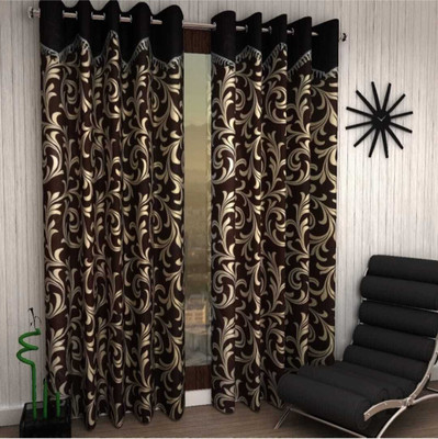 152 cm (5ft) Window Curtain(BROWN)