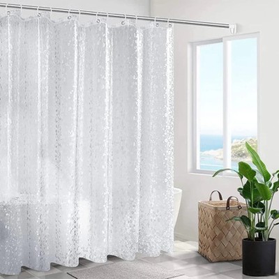 Sheppits 244 cm (8 ft) PVC Semi Transparent Door Curtain (Pack Of 2)(Solid, Semi Transparent, 8 Ft)
