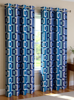 UDAYGIRI 152 cm (5ft) Window Curtain(BLUE)