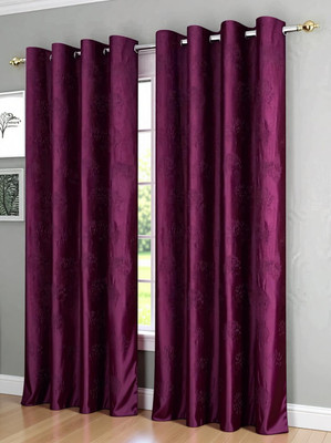 UDAYGIRI 212 cm (7ft) Door Curtain(WINE)