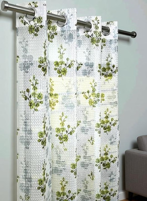 Shine Creation 213.36 cm (7ft) Door Curtain(Green)