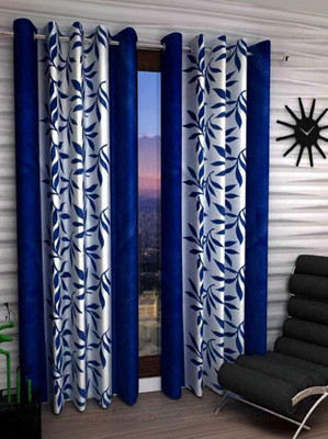 GulatiPrints 152 cm (5ft) Window Curtain(BLUE)
