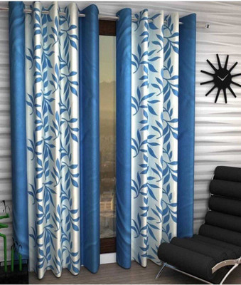 152 cm (5ft) Window Curtain(AQUA)