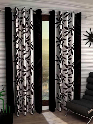 UDAYGIRI 152 cm (5ft) Window Curtain(BROWN)