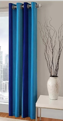 Gantavya 153 cm (5 ft) Polyester Semi Transparent Window Curtain (Pack Of 2)(Printed, Brown)