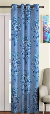 274 cm (9ft) Long Door Curtain(Blue)