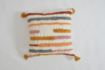 MY HOME Cotton Cushions & Pillows Cover(16 cm*16 cm, Multicolor)