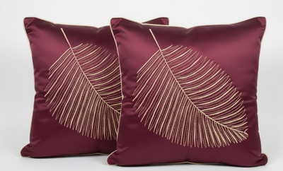 Vornexa Velvet Cushions & Pillows Cover(40 cm*40 cm, Pack of 2, Red)