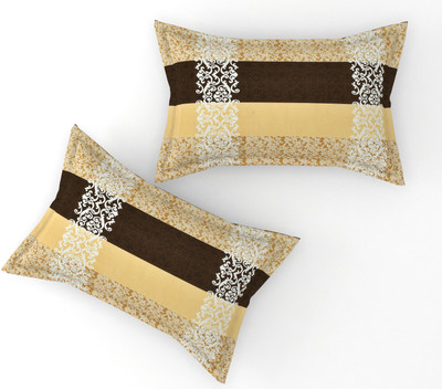 TURIYA Microfiber Pillows Cover(68 cm*43 cm, Pack of 2, Beige)