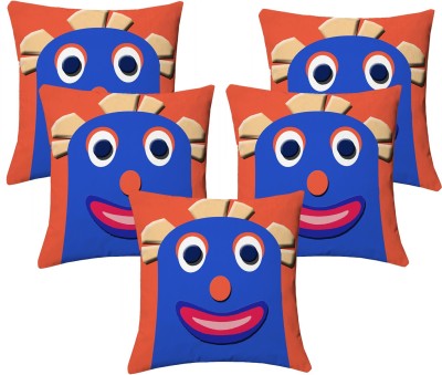 Lushomes Polyester Cushions Cover(Pack of 5, 30 cm*30 cm, Multicolor)