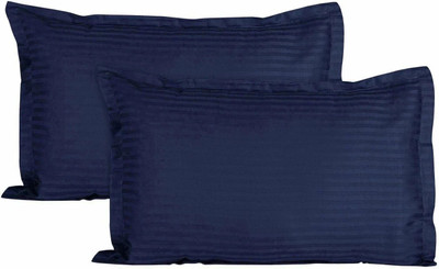 Versatile Store Cotton Cushions & Pillows Cover(46 cm*69 cm, Pack of 2, Dark Blue)