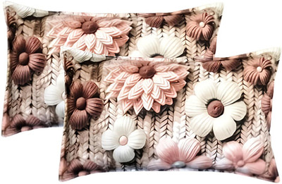 NAZALEQA Microfiber Pillows Cover(42 cm*68 cm, Pack of 2, Multicolor)