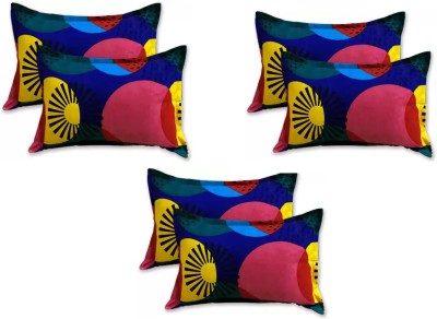 Supreme Home Collective Microfiber Pillows Cover(Pack of 6, 43 cm*68 cm, Multicolor)