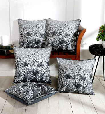 DECORHUT FAB Rexin Cushions Cover(Pack of 5, 40 cm*40 cm, White, Ivory)