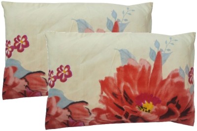 VEERA HOMES Cotton Cushions & Pillows Cover(Pack of 2, 45 cm*70 cm, Brown)