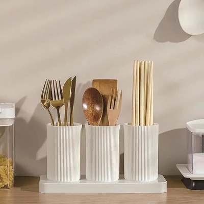 CountryLink Empty Cutlery Box Case(White  Holds 24 Pieces)