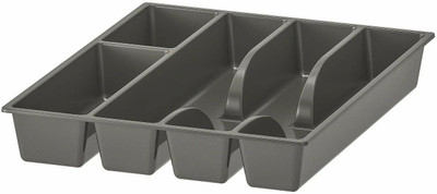 IKEA Empty Cutlery Box Drawer Case(grey  Holds 16 Pieces)