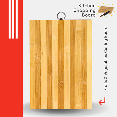 Filsfa Lightweight Wooden Cutting Board – Easy to Clean & Store Bamboo Cutting Board(Pack of 1 Dishwasher Safe)