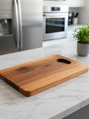 Simran Enterprise Wooden Chopping Board, Serving Platter for Kitchen Vegetables, Fruits & Cheese Wooden Cutting Board(Pack of 1)