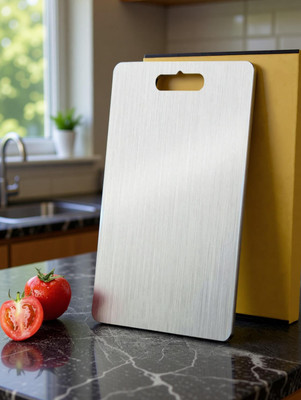 Henny steel chopping board | chopping board | cutting board | steel cutting board Stainless Steel Cutting Board(Steel Pack of 1)