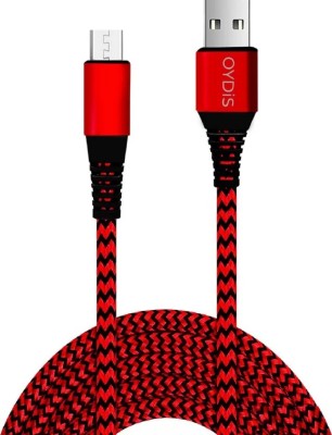 oydis Micro USB Cable 1 m USB-A to Micro USB Fast Charging Cable || 1m 3A Braided & Metal | With Free Pop Socket(Compatible with Mobile, Tablet, Smart Watch, smartphones, Red & Black, One Cable)