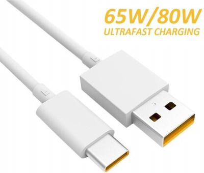 I13 1 m USB Type C Cable(Compatible with Mobile, WHITE)