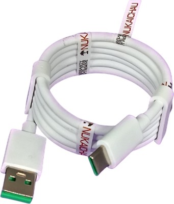 NUKAICHAU USB Type C Cable 6.5 A 1.00480999999996 m Copper Braiding oneplus type c to type c cable(Compatible with Smart Cable Type C Fast Charge For OnePlus 7 Pro/ 7T/ 8 Pro 8 A, White, One Cable)