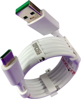 NUKAICHAU USB Type C Cable 6.5 A 1.00083999999999 m Copper Braiding 65W WARP/DASH/VOOC/DART/SUPERVOOC/SUPERDART CHARGER CABLE(Compatible with 65W For Mi A1 | Mi A2 | Mi A3 | Samsung Galaxy A51 | Samsung Galaxy A02s, White, One Cable)
