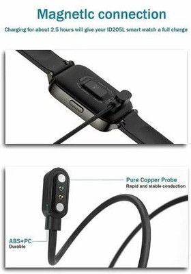 5teknova Power Sharing Cable 1 m Magnetic noise Charging Cable Display Bluetooth opl13(Compatible with Multi - Text, Black, One Cable)