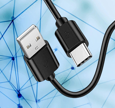 Different One USB Type C Cable 1 m A29-TYPE-C(Compatible with ALL ANDROID PHONES AND TABLETS, Black, One Cable)
