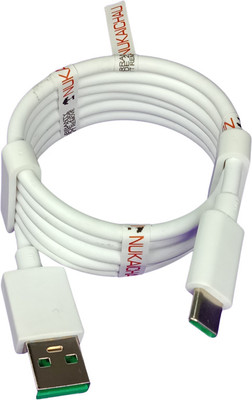 NUKAICHAU USB Type C Cable 6.5 A 1.3 m Copper Braiding Data cable type b boat(Compatible with Super Fast Charge Wall Charger 5V 4A Adapter USB-C Dash Charging Cable, White, One Cable)