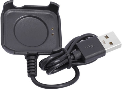 TECHEL Power Sharing Cable 3 m t500 katori charger Smart Watch 2 PIN Charging xdc13(Compatible with Multi - Text
only null values allowed, Black)