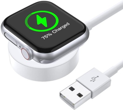 IMMUTABLE Power Sharing Cable 3 m T800 Ultra charger Smartwatch Magnetic Wireless fgt2(Compatible with Suitable For refers to the different devices, White)