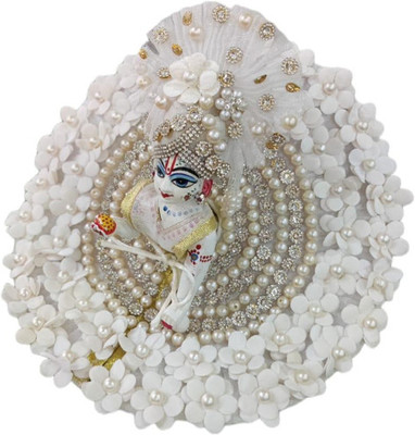 tilak shringar laddu gopal ji Janmashtami special fancy heavy dress with choli/pagdi(size5) Dress(Silk)