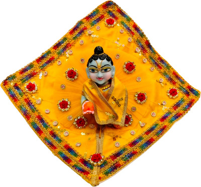DESIGNER DEVI DRESSES Laddu Gopal Ji Thakur ji, Beautiful Poshak Pack Of 1 ( Size 2 No) Dress(Silk)
