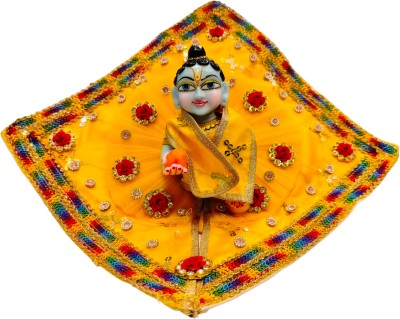 DESIGNER DEVI DRESSES Laddu Gopal Ji Thakur ji, Beautiful Poshak Pack Of 1 ( Size 6 No) Dress(Silk)