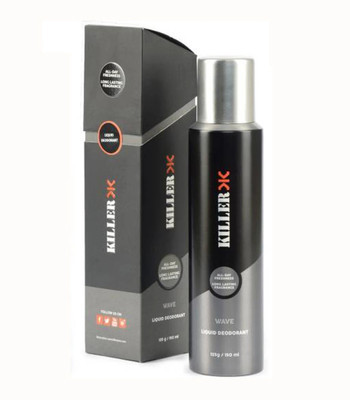 KILLER Liquid Wave Deodorant Spray  -  For Men(150 ml)