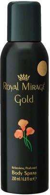 ROYAL MIRAGE Gold Body Spray 200ml Body Spray  -  For Men & Women(200 ml)