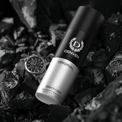 DENVER Black Code Deo Long Lasting Deodorant Spray  -  For Men(200 ml)