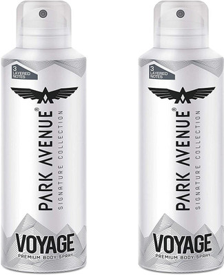 PARK AVENUE Voyage premium body spray (2x80ml) Body Spray  -  For Men(160 ml, Pack of 2)