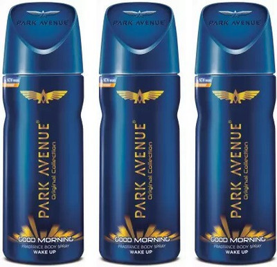 PARK AVENUE GOOD MORNING DEO Body Spray  -  For Men(450 ml, Pack of 3)