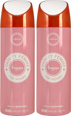 ARMAF Vanity Femme Essence Deodorant ComboX2 Deodorant Spray  -  For Women(400 ml, Pack of 2)