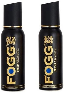 FOGG Fresh Aromatic No Gas Perfume Body Spray  -  For Men(240 ml, Pack of 2)