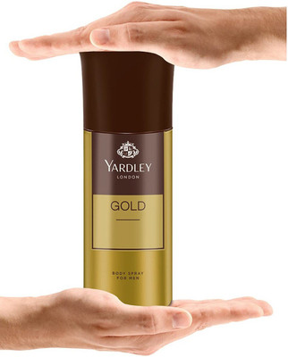 Yardley London Gold Deodorant 150ml Each Set of 2 combo Deodorant Spray  -  For Men(300 ml, Pack of 2)